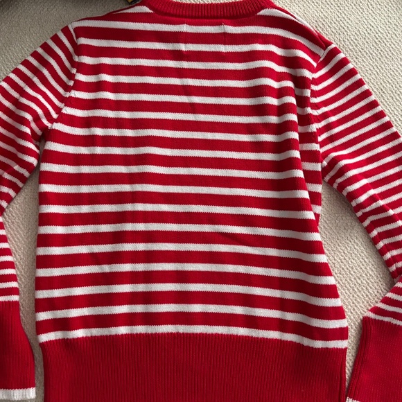 Addison Bay Cotton Crewneck Striped Sweater XS - Picture 2 of 4